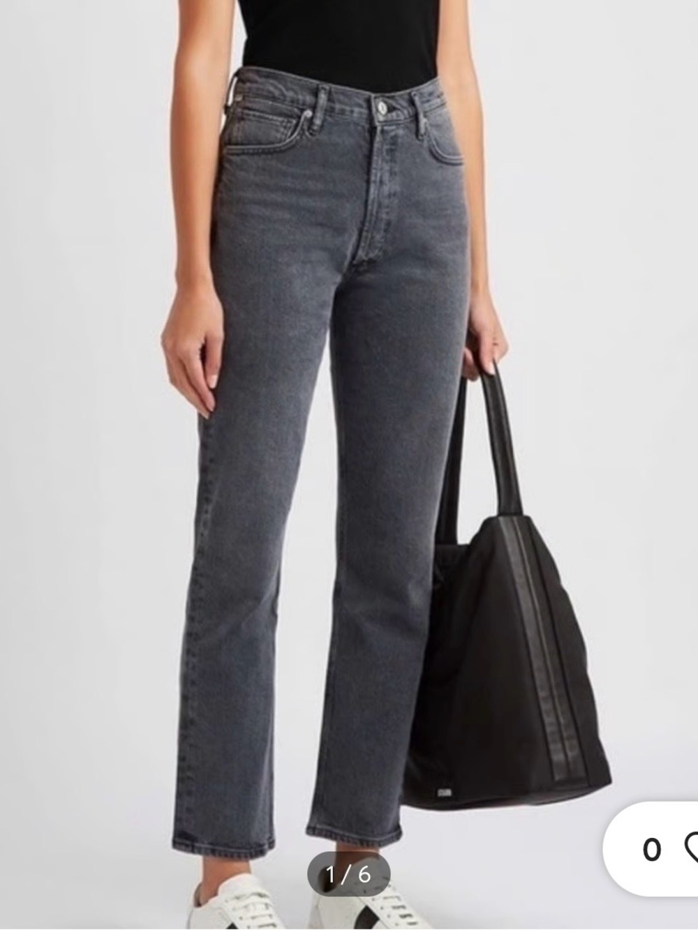 Citizens Of Humanity Charlotte Straight-Leg Jeans in Gray Wash